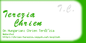 terezia chrien business card